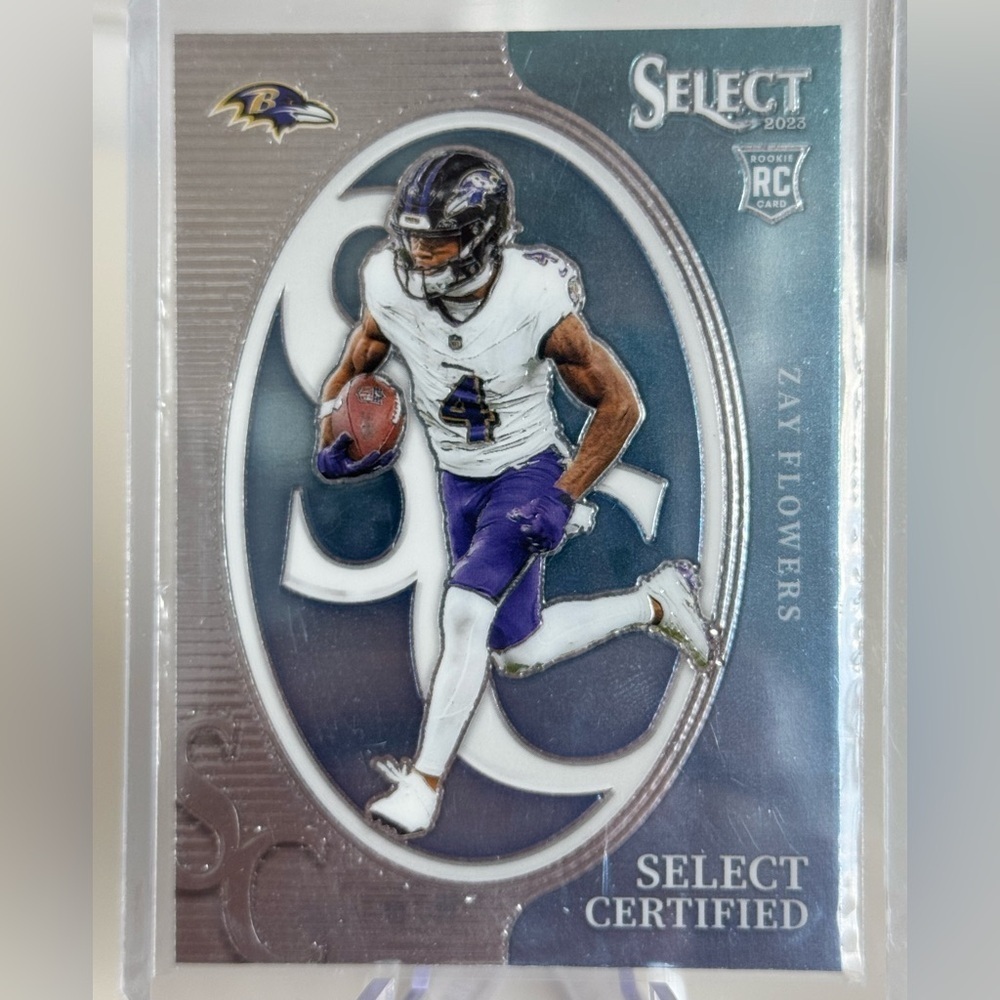 2023 Zay Flowers Panini Select Certified Rookie Card